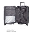 thumbnail image 4 of iFLY Fibertech 3.0 3-Piece Expandable Hardside Spinner Luggage Set – 20" Carry-On, 24" & 28" Checked, Gagdey Gray, 4 of 10