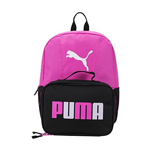 PUMA Kids' Backpack & Lunch Kit Combo, Luminous Pink/Lavender, One-Size
