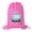 Blue Egg-Pink, variant on Personalized Easter Basket Bags, Cotton Drawstring Backpacks Custom Easter Bags - Wavy Lines Egg