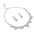 thumbnail image 3 of MLINS Bridal Jewelry Set White Alloy Pendant Necklace and Earrings with Delicate for Decoration, 3 of 8