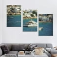 thumbnail image 4 of Nawypu Santorini Wall Art Posters Canvas Prints Printing For Living Room Bedroom Home Office Decorations 12''x16''X3 Panels, 4 of 4