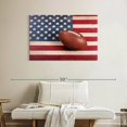 thumbnail image 2 of Elephant Stock Football American Flag Wall Art - Sports Canvas Canvas - 39" x 26", 2 of 8