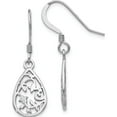 thumbnail image 1 of Sterling Silver Jbsp's Polished Shepherd Hook Dangle Earrings (32 X 10) Made In India va49, 1 of 5