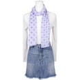 thumbnail image 2 of INSPIRAR CHIC Mujeres 1950s Retro Lunares Chiffon Bufanda, Ligera Suave Sheer Largo Cabeza Envolver Chal Bufandas para Todas las Temporadas 63.0"x19.7" Violeta, 2 of 6