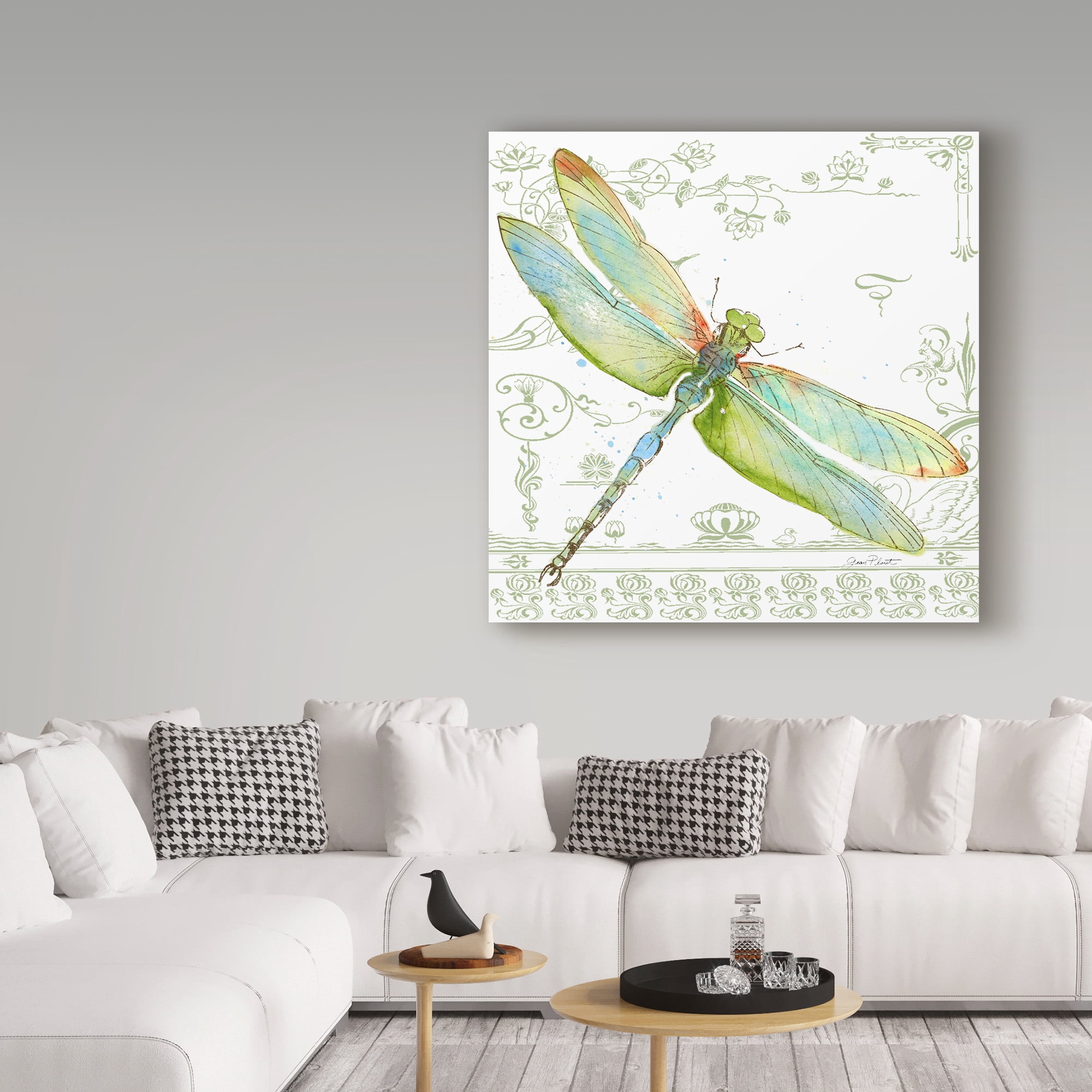 Trademark Fine Art 'Dragonfly Bliss 9' Canvas Art by Jean Plout