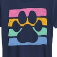 thumbnail image 3 of Instant Message - Negative Space Paw Print - Women's Short Sleeve Graphic T-Shirt, 3 of 6