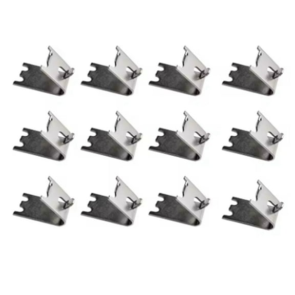 12PCS Commercial Freezer Shelf Clips Stainless Steel Refrigerator Shelf Support Clamp Bracket Shelves Parts