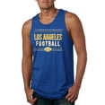 thumbnail image 1 of Wild Bobby Los Angeles LAC Hometown City Football Fan Pride Sports Men's Graphic Tank Top, Royal, Small, 1 of 6