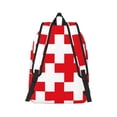 thumbnail image 2 of Naloa Red Cross 1 Canvas Backpack for Men Women Rucksack Casual Travel Daypack College Tote Satchel Bookbag for Teens-Small, 2 of 7