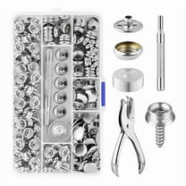 Canvas Snap Kit 2 Pcs Setting Tool,Marine Grade Stainless Steel 3/8in Socket Button Fastener Kit, for Boat B