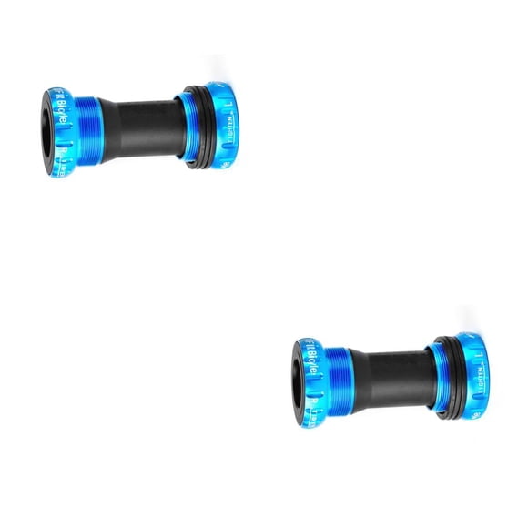Soporte inferior BB Eigraketly repuesto para ciclismo al aire libre tipo de prensado eje de bicicleta roscado piezas de bicicleta accesorios Azul 2piezas