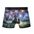 thumbnail image 2 of Happy New Year Dachshund Family Cheer Winter Midnight Firework All Over Print Boxer Briefs Underwear for Men Dad Wiener Dog Lover Gifts Idea - 02025, 2 of 6