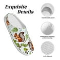 thumbnail image 5 of Fotbe Mosaic Forest Squirrel Pattern Women's Fuzzy Curly Fur Memory Foam Loafer Slippers Indoor Outdoor Slippers Winter Home Shoes-46/47, 5 of 7