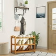 thumbnail image 4 of Hometravel Bamboo Shoe Rack, Multi-Tier Floor Storage Shelf, Space Saving Organizer for Entryway, Dormitory, or Apartment Use, 4 of 6