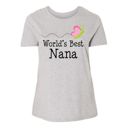 World's Best Nana Cute Women's Plus Size T-Shirt (Best Iron For Business Shirts)