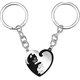 thumbnail image 1 of Pareja Porte-cls, Chat En Forme De Coeur Amoureux Porte-cls Anniversaire Cadeaux D'amiti Chat Puzzle Porte-cls Souvenir, Valentin Coeur Charme Pendent, 1 of 5