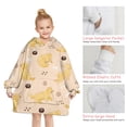 thumbnail image 6 of Golden Retriever Blanket Hoodies for Kids 6-13YR Oversize Wearable Blanket Hoodies for Boys Girls Teens, 6 of 7