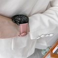 thumbnail image 3 of For Samsung Galaxy Watch3 45mm Leather Silver Buckle Watch Band(Black), 3 of 4