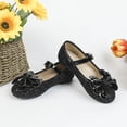 thumbnail image 4 of newwalpole Toddler Girl Mary Jane Dress Glitter Flats Shoes Flower for Ballet Wedding Black for Size 12, 4 of 7