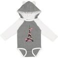 thumbnail image 3 of Inktastic Eiffel Tower in Paris with Flowers and Pink Banner Boys or Girls Long Sleeve Baby Bodysuit, 3 of 5
