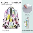 thumbnail image 5 of Butterfly and Watercolor Multicolor Pattern Backpack for School, Cute School Bag with Adjustable Shoulder Straps and Padded Back, 15.3"x11"x7.1", 5 of 5