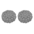 thumbnail image 4 of Mobutofu Felt Snowflake Coaster Grey for Dining Table Insulating 12Pcs 3.93X3.93X0.08in, 4 of 8