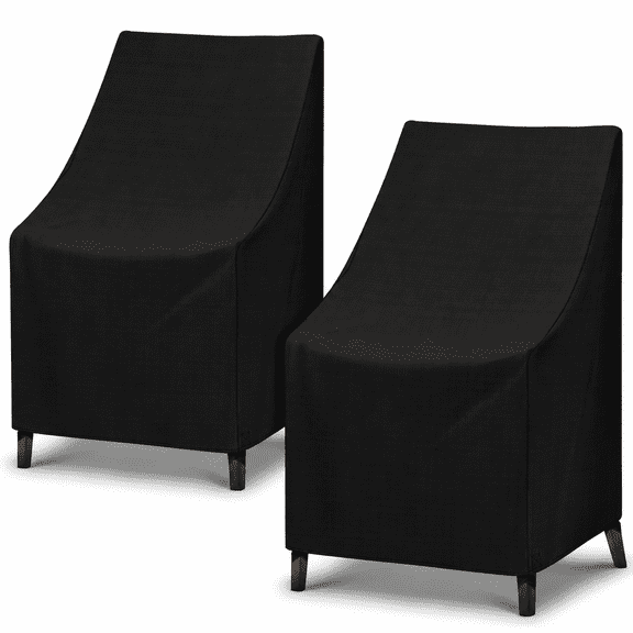 2 Pack Waterproof Patio High Chair Covers, 27" W x 30" D x 42" H, All Weather Protection