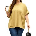 thumbnail image 5 of Short Sleeve Women Oversized T-Shirt Summer Casual Loose Tee Tops, 5 of 7