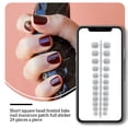 thumbnail image 4 of Uñas postizas Soidarity 24 piezas Estilo francés CE011411-09, 4 of 5