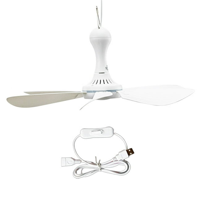 Ventilador de techo Naiovety USB 6 hojas para acampar interior pequeño Tipo3