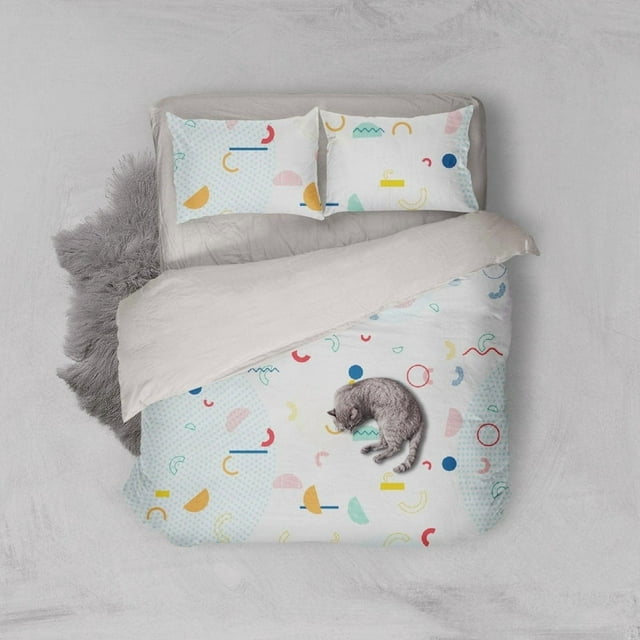 3D Colorful Geometric shape Quilt Cover Set Bedding Set Pillowcases