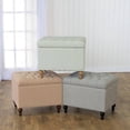 thumbnail image 2 of HomePop Medium Tufted Storage Ottoman, Multiple Colors, 2 of 11
