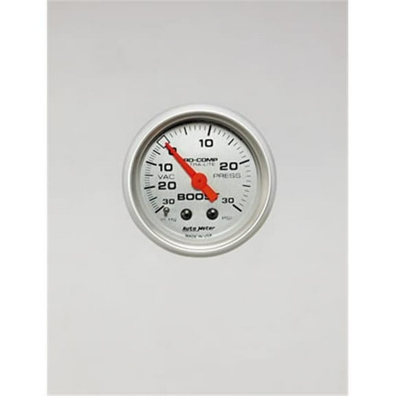 AUTO METER 4303 Ultra-Lite Analog Gauge 2.06 In. - Silver - 2 1/16 in.