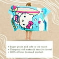 thumbnail image 2 of Franco Sanrio Hello Kitty Super Soft Lightweight 100% Recycled Bath/Pool/Beach Towel Made from Recycled Plastic Bottles, 58 in x 28 in, (100% Official Licensed Sanrio Product), 2 of 6