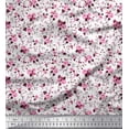 thumbnail image 1 of Soimoi Georgette Viscose Fabric Leaves & Rose Flower Fabric Prints by Yard 42 Inch Wide, 1 of 1