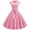 *Pink, variant on Women's 1950s Vintage Bow Swing Dress,Ladies Retro Cap Sleeve A-Line Cocktail Dress,Elegant Party Prom Dresses for Women,Blue,S-2XL