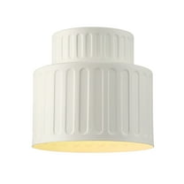 Globe Electric 91009617 Nora 8" Wide Flush Mount Drum Ceiling Fixture - Matte