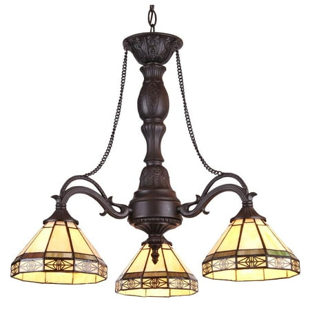 Brooksdale Mini Chandelier - CHLOE Lighting BELLE Tiffany-style 3 Light Mini Chandelier 22