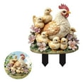 thumbnail image 2 of Acrylic Chicken Yard Decorations – 2D Flat Garden Rooster Artwork for Outdoor Lawn Patio Farm Decor, Hen Yard Art Insert for Backyard Landscape, Outdoor Potted Plants Ground Insertion 9.65"x11.81", 2 of 8