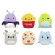 thumbnail image 1 of Paquete de 6 micromallows originales de Toy Squishmallows con Axel, Lune, Floyd, Orphie, Pep y Walker, 1 of 7