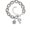 C, variant on Crystal Initial - P - Beaded Border -A- Pebble Initial Diana Bracelet