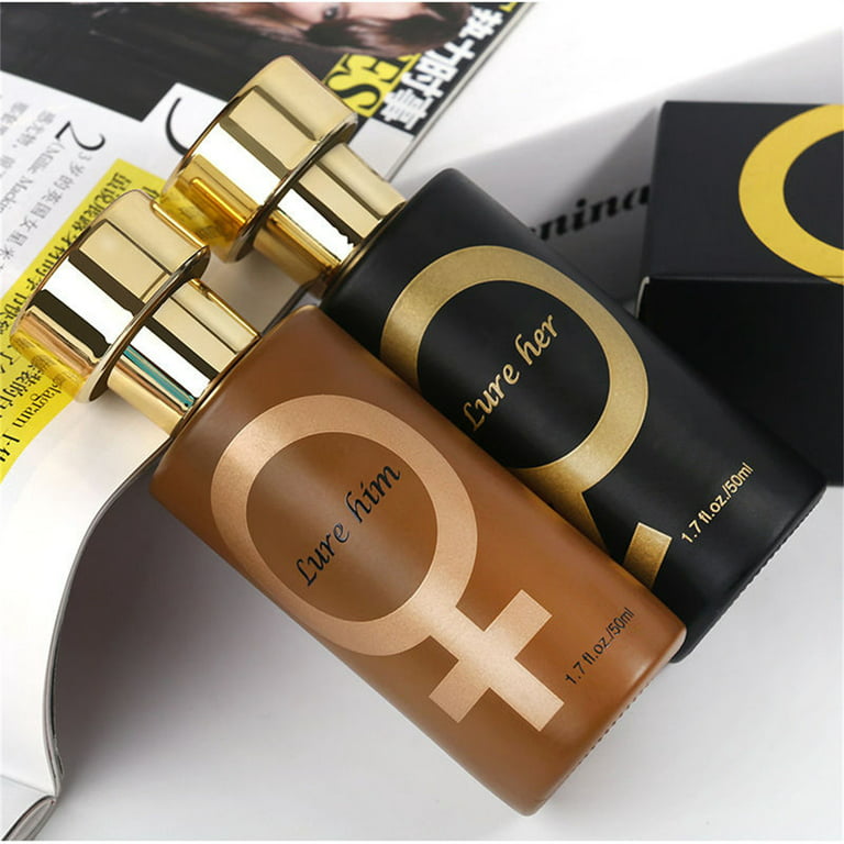 Lure Her Perfume for Men - Lure Pheromone Perfume, Golden Pheromone Cologne for Men Attract Women, Black
