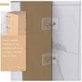thumbnail image 4 of 4Pcs Anti Tip Safety Anchors Furniture Stabilization Wardrobe Wall Safety Fixings, 4 of 8