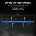thumbnail image 5 of Aprafie 1100 lbs Engine Support Bar Traverse Hoist with Sliding Bracket & 12.2" Lift Screw with Rubber Crank for Pickup Trucks, Home Garages & Professional Auto Repair Shops, Blue, 5 of 6