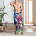thumbnail image 6 of Lsque Mario Print Men's Pajama Pants, Lounge Pant - Comfortable Home Wear,Elastic Waistband, Stylish Design-Medium, 6 of 9