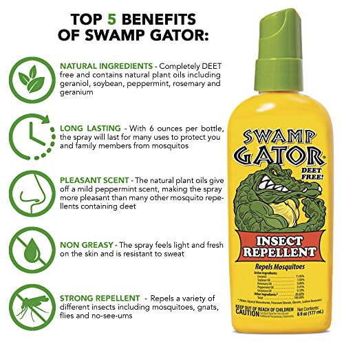 Swamp Gator Natural Insect Repellent, 6 fl oz
