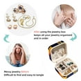 thumbnail image 4 of Starry Sky Travel Portable Square Jewelry Stand, Earring Organizer, Ring Storage, Necklace Holder, Bracelet Stand - Suitable for Girls and Women, Travel Organizer Jewelry Boxes, 4 of 6