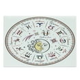 thumbnail image 1 of Zodiac Cutting Board, Division of Colorful Astrology Map with Most Familiar Planets Sun and Moon, Decorative Tempered Glass Cutting and Serving Board, Large Size, Multicolor, by Ambesonne, 1 of 1