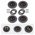 thumbnail image 3 of Shisuyan Speaker Terminal Quick Disconnect Audio Equipment Black 4Pcs 3Inch Round Abs, 3 of 8