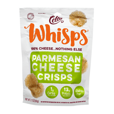 Cello Whisps Cheese Crisps, Parmesan Crisps, 2.12oz
